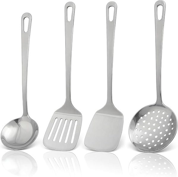 4pcs Cooking Utensils Set - Stainless Steel Kitchen Utensils