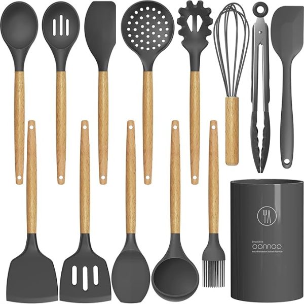Silicone Cooking Utensils Kitchen Utensil Set