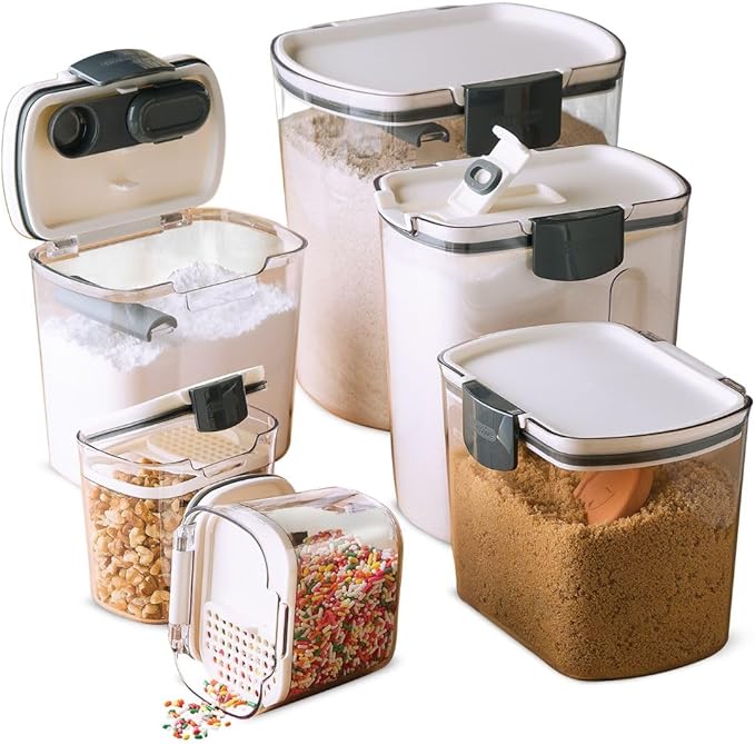 Kitchen Storage Canister Container Set for Flour - Image 1